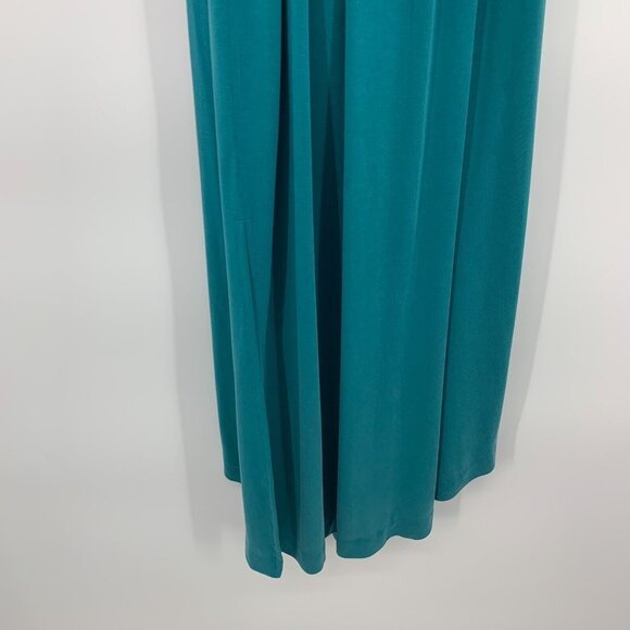 Anthropologie Maeve Dress Azores Teal Midi Modal Sleeveless - Picture 7 of 12